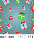 Vector seamless pattern gifts 45294381