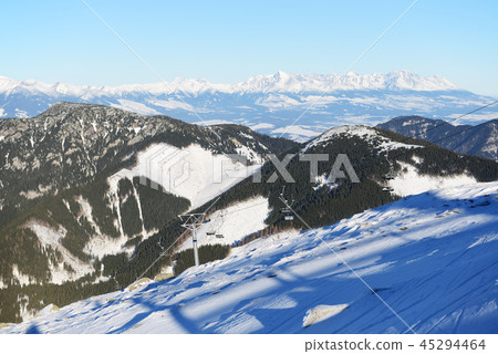 The view on High Tatras mountains in Jasna The view on High Tatras mountains in Jasna 45294464