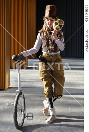 Girl in a fantasy clothes with the mask Girl in a fantasy clothes with the mask 45294692
