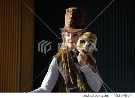 Pretty young lady in a fantasy clothes Pretty young lady in a fantasy clothes 45294694