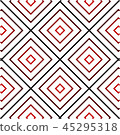 Concentric Squares, Red and Black, Tiles 45295318