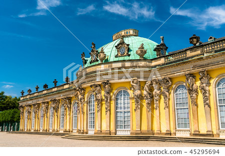 Sanssouci, the summer palace of Frederick the Great, King of Prussia, in Potsdam, Germany 45295694