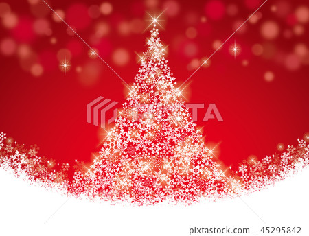 Download Glitter Tree Red Background Stock Illustration 45295842 Pixta PSD Mockup Templates