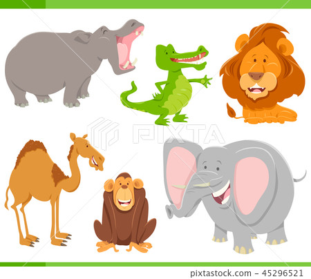 wild animals cartoon characters collection wild animals cartoon characters collection 45296521