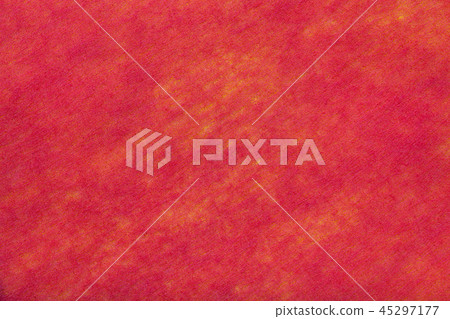 red background of felt fabric. Texture of textile 45297177