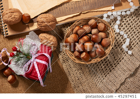 Christmas decoration background, new year theme. Christmas decoration background, new year theme. 45297451