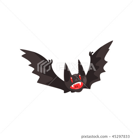 Creepy vampire bat vector Illustration on a white background Creepy vampire bat vector Illustration on a white background 45297833