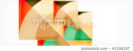 Triangles and circle geometric background Triangles and circle geometric background 45298287