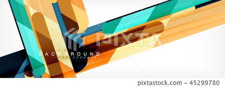 Abstract colorful lines, modern geometric background design Abstract colorful lines, modern geometric background design 45299780