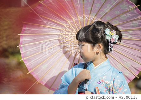 七五十三圖像7歲日本傘 七五十三圖像7歲日本傘 45300115