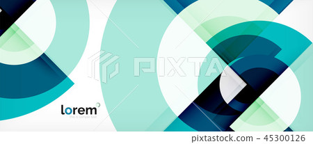 Circle abstract background, geometric modern design template Circle abstract background, geometric modern design template 45300126