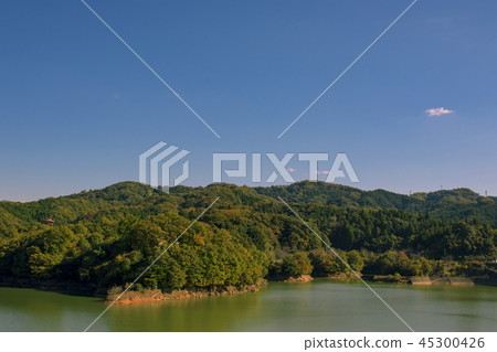 Midorimizu Lake _ Tontori Prefecture Nichinan Town _ Dam Lake Midorimizu Lake _ Tontori Prefecture Nichinan Town _ Dam Lake 45300426