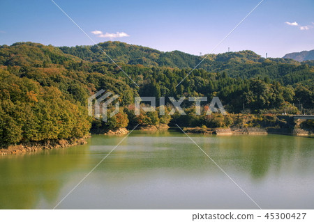 Midorimizu Lake _ Tontori Prefecture Nichinan Town _ Dam Lake Midorimizu Lake _ Tontori Prefecture Nichinan Town _ Dam Lake 45300427