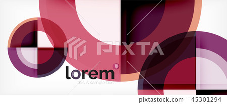 Circle abstract background, geometric modern design template Circle abstract background, geometric modern design template 45301294