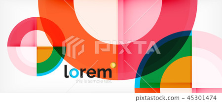 Circle abstract background, geometric modern design template Circle abstract background, geometric modern design template 45301474