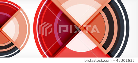 Circle abstract background, geometric modern design template 45301635