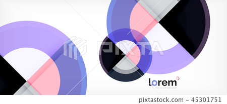 Circle abstract background, geometric modern design template 45301751