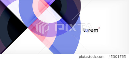 Circle abstract background, geometric modern design template 45301765
