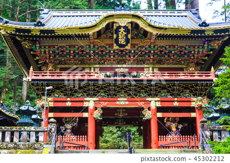 新鮮的綠色日光三和頌歌世界遺產[栃木縣日光市] 45302212