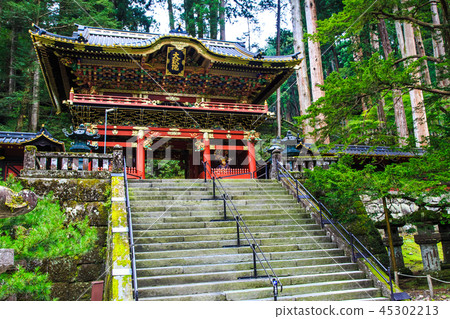 新鮮的綠色日光三和頌歌世界遺產[栃木縣日光市] 45302213
