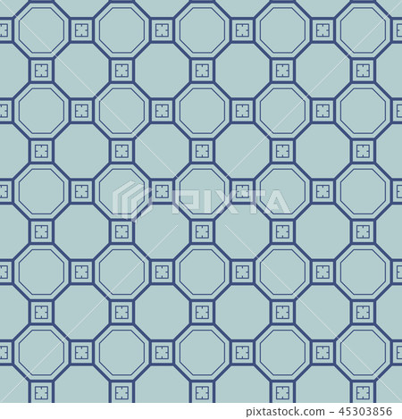 Vector seamless geometric pattern. Classic Chinese ancient ornament 45303856