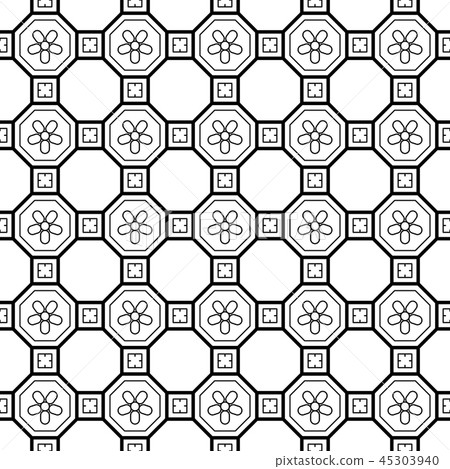 Vector seamless geometric pattern. Classic Chinese ancient ornament Vector seamless geometric pattern. Classic Chinese ancient ornament 45303940
