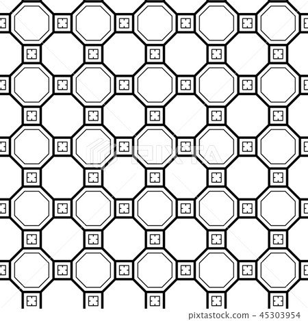 Vector seamless geometric pattern. Classic Chinese ancient ornament Vector seamless geometric pattern. Classic Chinese ancient ornament 45303954