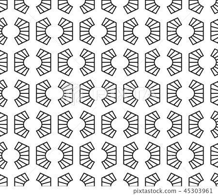 Vector seamless geometric pattern. Classic Chinese ancient ornament Vector seamless geometric pattern. Classic Chinese ancient ornament 45303961
