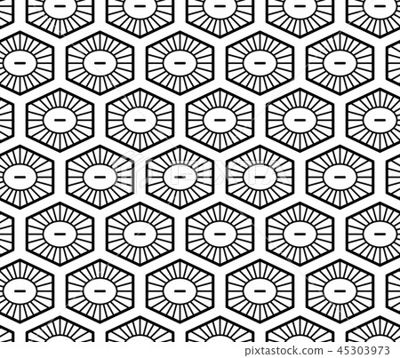 Vector seamless geometric pattern. Classic Chinese ancient ornament Vector seamless geometric pattern. Classic Chinese ancient ornament 45303973