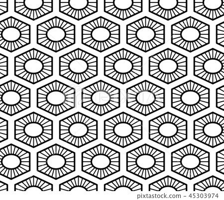 Vector seamless geometric pattern. Classic Chinese ancient ornament Vector seamless geometric pattern. Classic Chinese ancient ornament 45303974