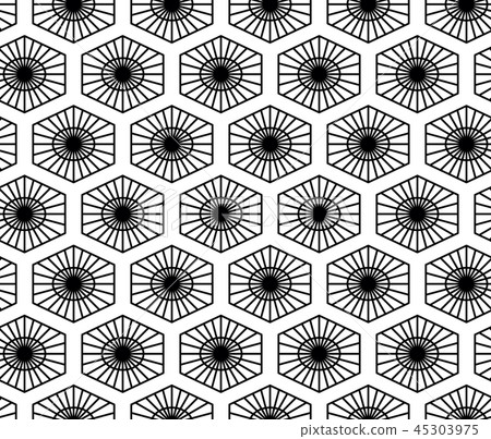 Vector seamless geometric pattern. Classic Chinese ancient ornament Vector seamless geometric pattern. Classic Chinese ancient ornament 45303975