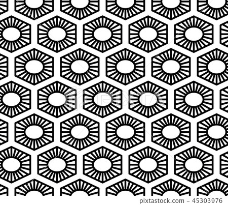 Vector seamless geometric pattern. Classic Chinese ancient ornament Vector seamless geometric pattern. Classic Chinese ancient ornament 45303976