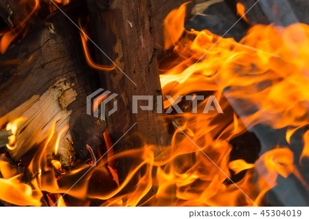 fire texture close-up background burning log fire texture close-up background burning log 45304019