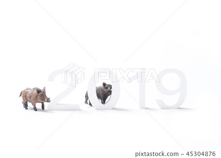 Material for new year's cards 2019 45304876