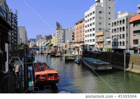 October Yanagibashi 06 style boat and Kandagawa October Yanagibashi 06 style boat and Kandagawa 45305004