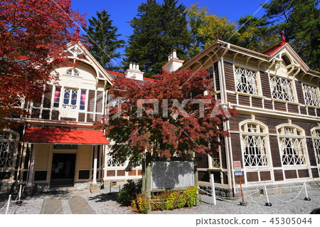10月,輕井澤40秋天的三鷹酒店的秋葉 10月,輕井澤40秋天的三鷹酒店的秋葉 45305044