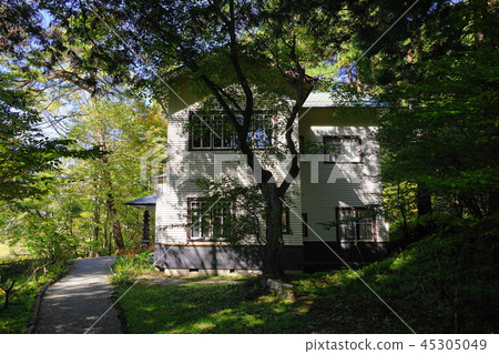 Karuizawa 35 Former Konoe Bunka Villa Amerika House Architecture and Ichimura Memorial Hall in October 45305049