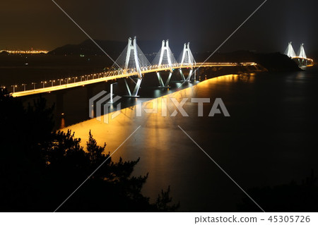 巨濟島巨濟橋夜景橋 45305726
