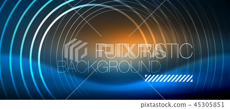 Neon glowing circles background Neon glowing circles background 45305851