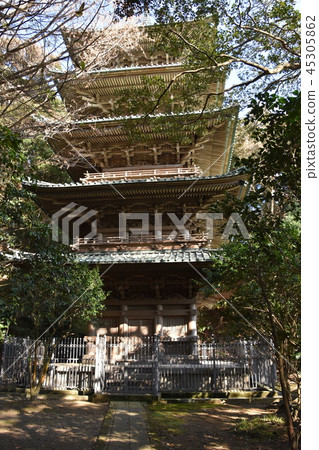 Ryukuji Temple Five-storied Tower Fujisawa City 45305862