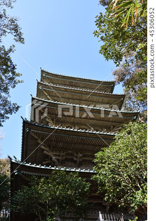 Ryukuji Temple Five-storied Tower Fujisawa City Ryukuji Temple Five-storied Tower Fujisawa City 45306052