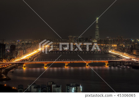 Night view over han river 45306065