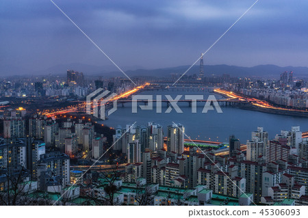 Night view over han river Night view over han river 45306093