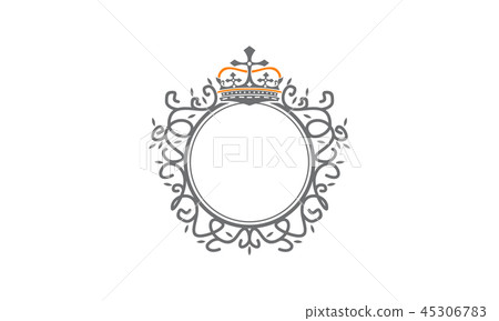 Crown Leaf Logo Design Template Vector - Stock Illustration [45306783 ...