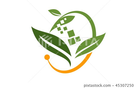 Digital Ecology Logo Design Template Vector Digital Ecology Logo Design Template Vector 45307250