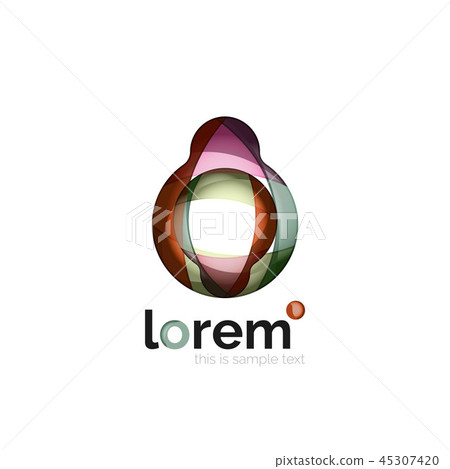Abstract geometric business icon 45307420