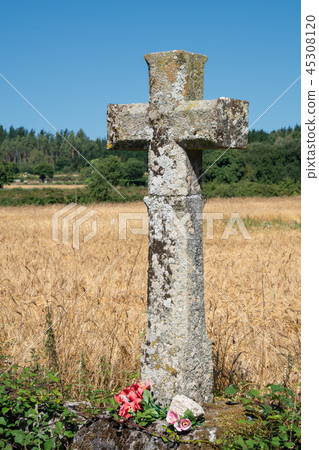 Pilgrimage on the Camino de Santiago trail, Spain Pilgrimage on the Camino de Santiago trail, Spain 45308120
