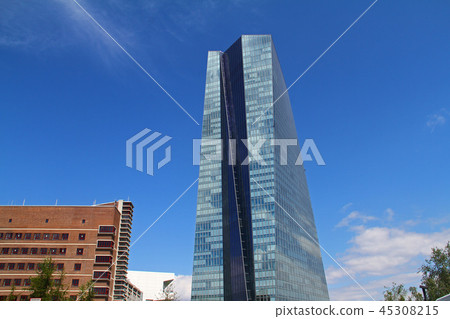 European Central Bank New Head Office Building Frankfurt 45308215