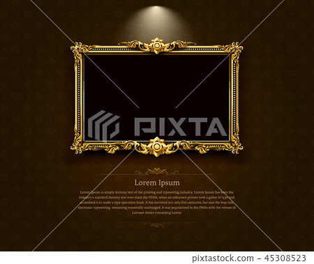 Thai art frame border pattern 45308523