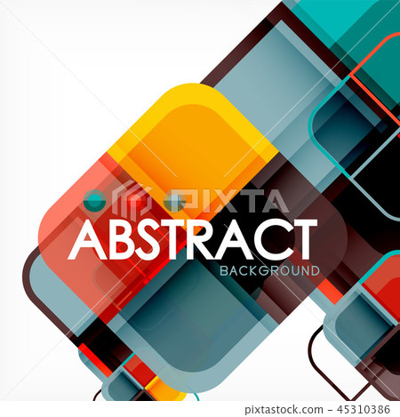 Square geometric abstract background, paper art design for cover design, book template, poster, cd Square geometric abstract background, paper art design for cover design, book template, poster, cd 45310386